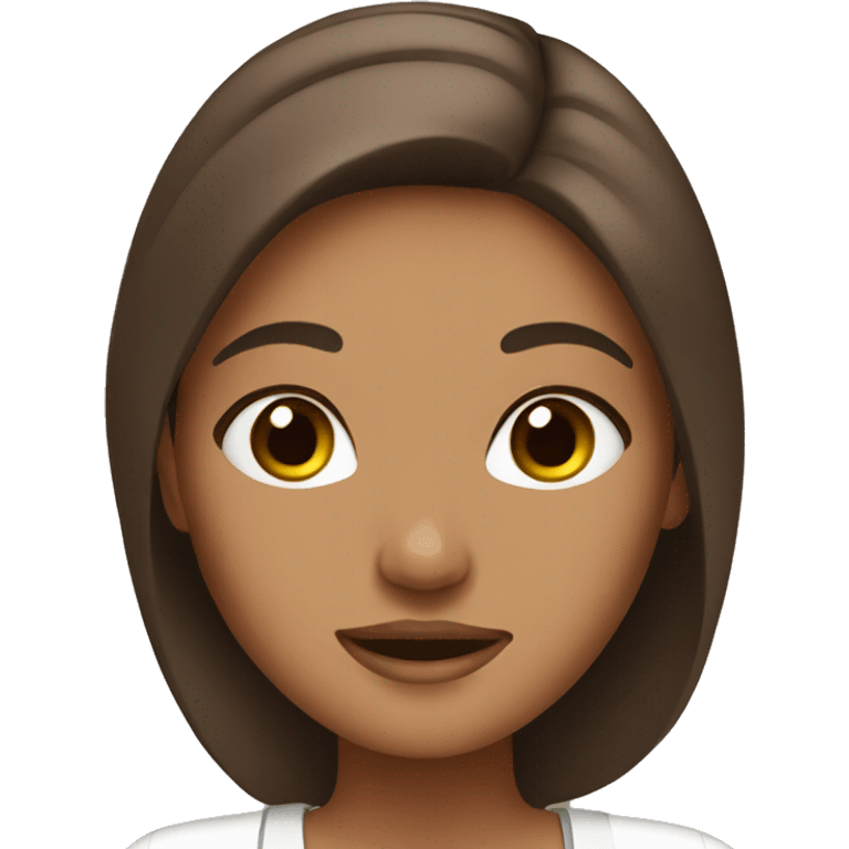 girl with brown hair spa day emoji