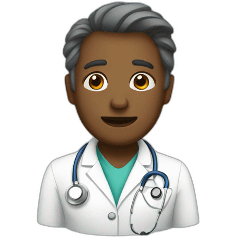 Doctor treating mental illness emoji