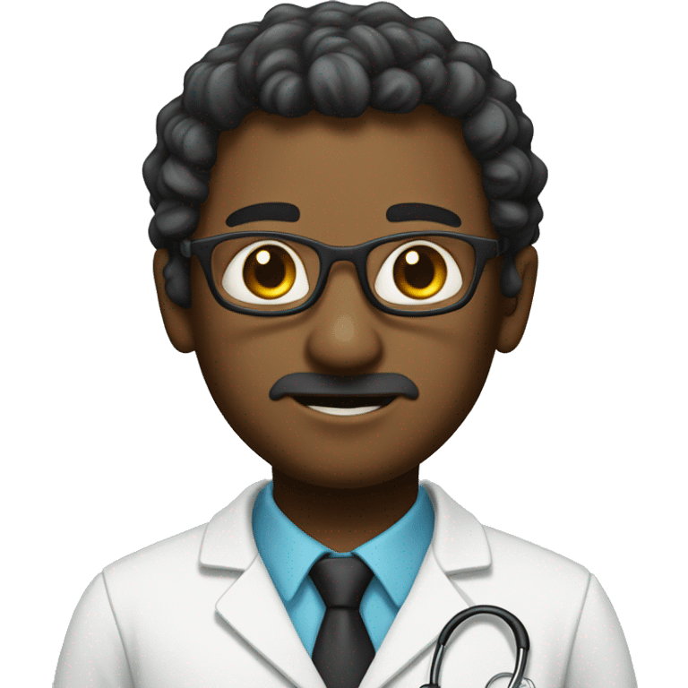 It has a half-AI appearance and a half-doctor appearance. emoji