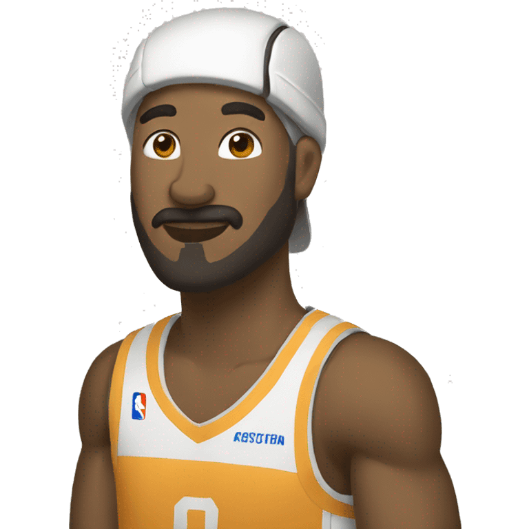  roux en tenue de basket emoji