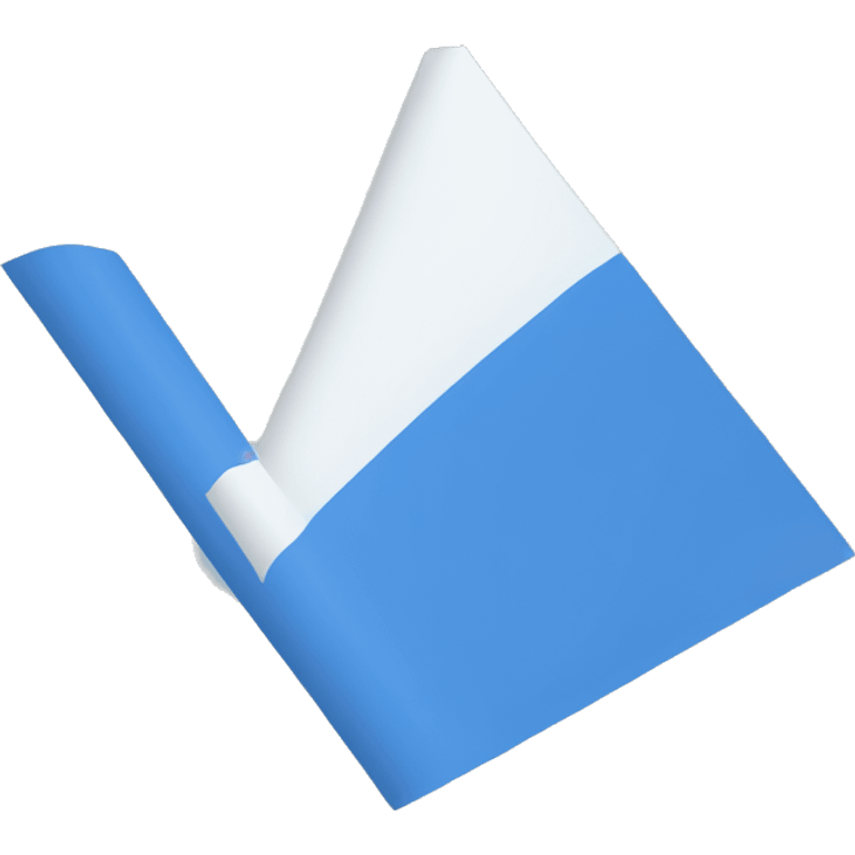 Blue triangle flag emoji