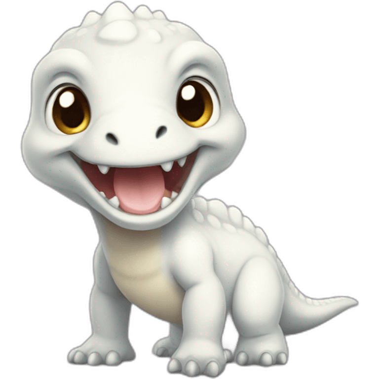 baby white dinosaur emoji