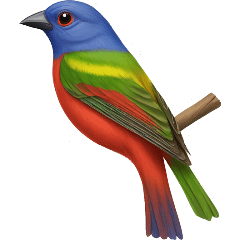 Painted bunting emoji