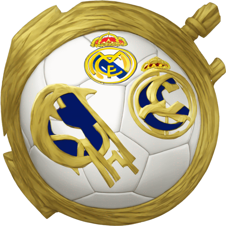 real madrid escudo futbol emoji