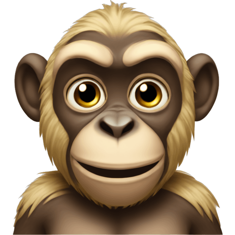 Really big fat monkey emoji