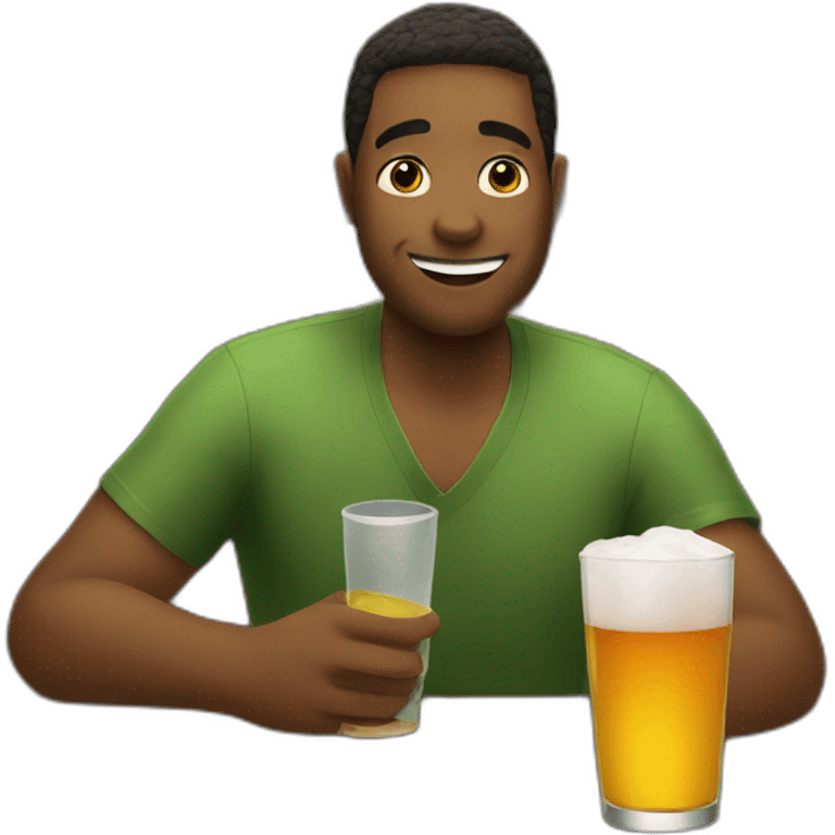 drinking in a bar emoji