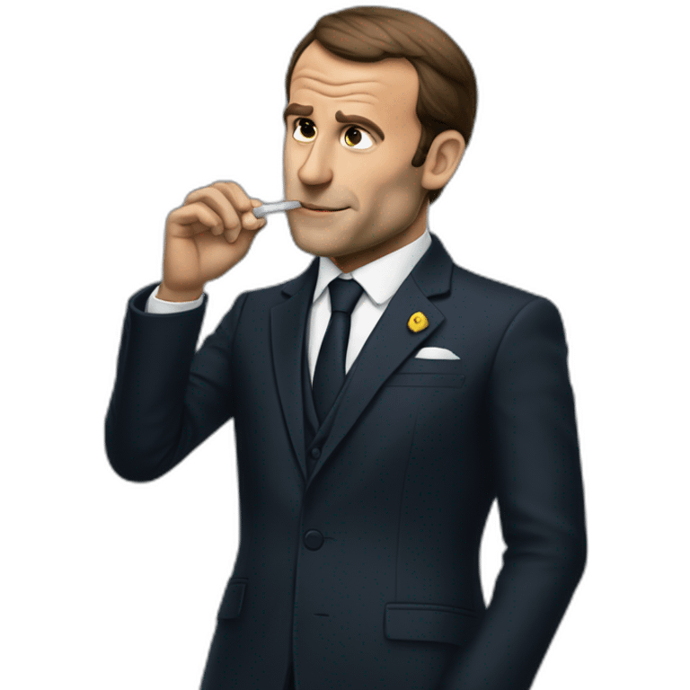 Macron-smoking-week emoji