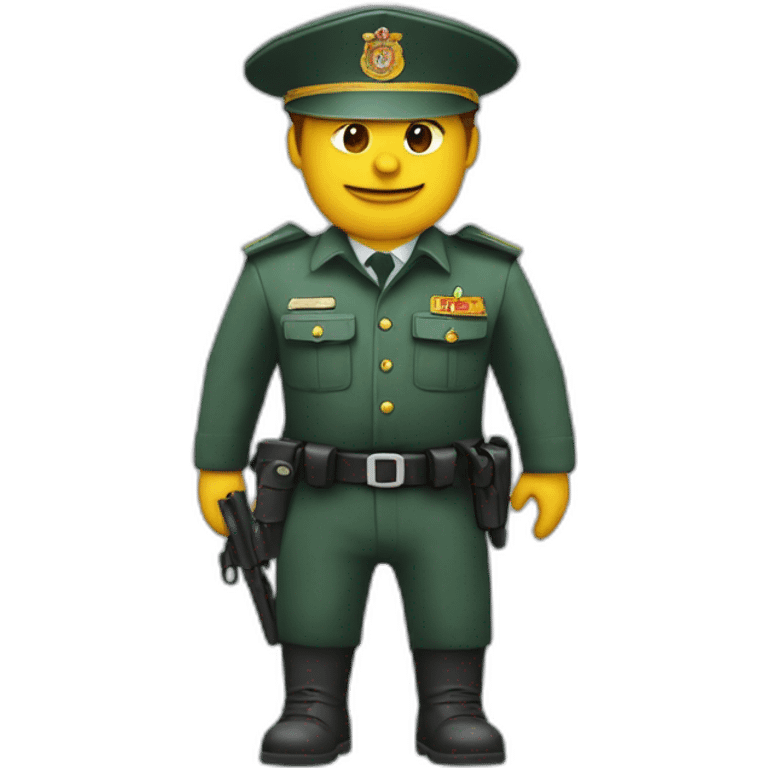 guardia civil con silbato emoji