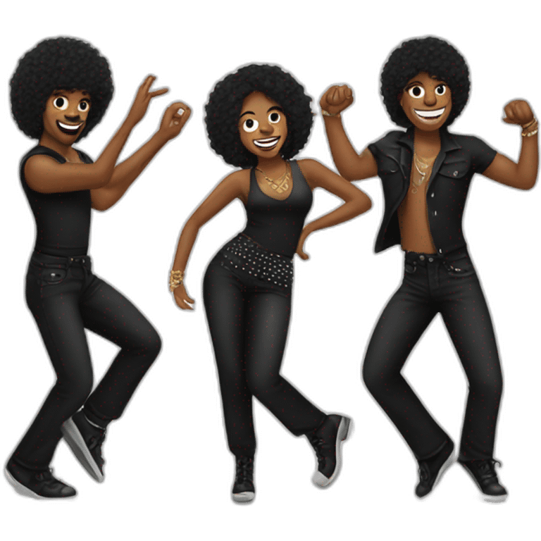 Rock n roll dancers emoji