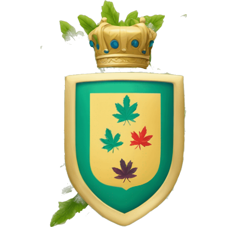 Coat of arms with leafs  emoji