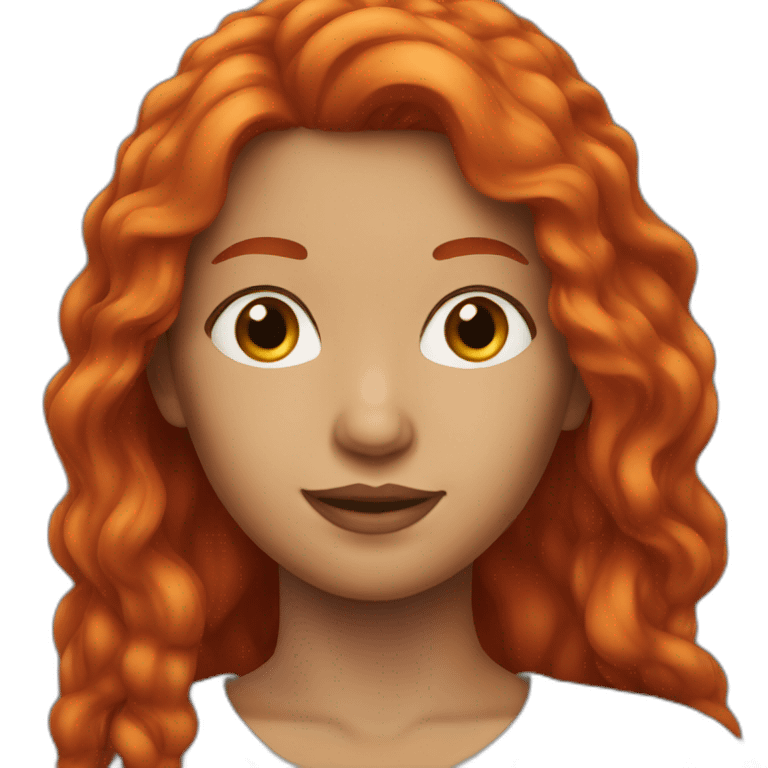 red hair woman emoji