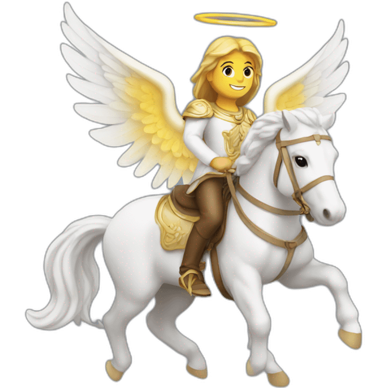 angel on horse emoji