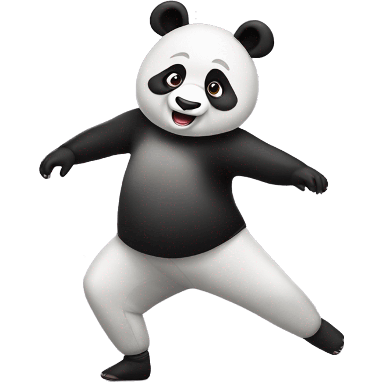 panda dancing ballet emoji