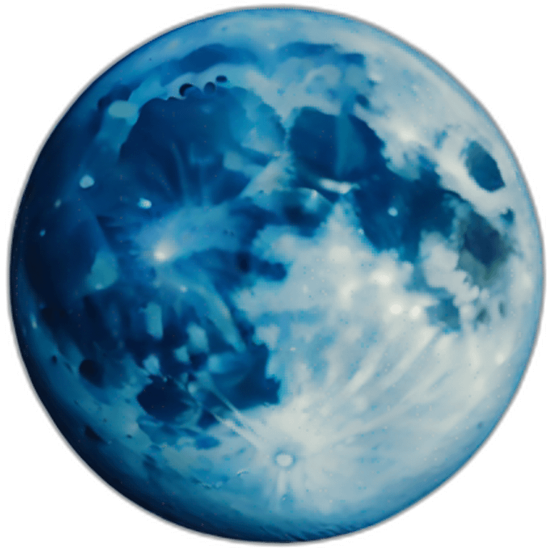 half-blue-moon emoji