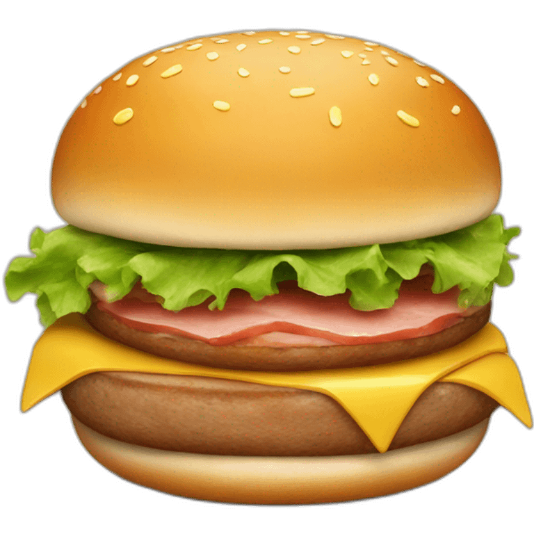 burger with just ham  emoji