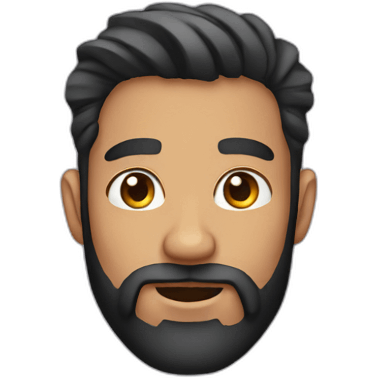 Guy with beard and piercings emoji