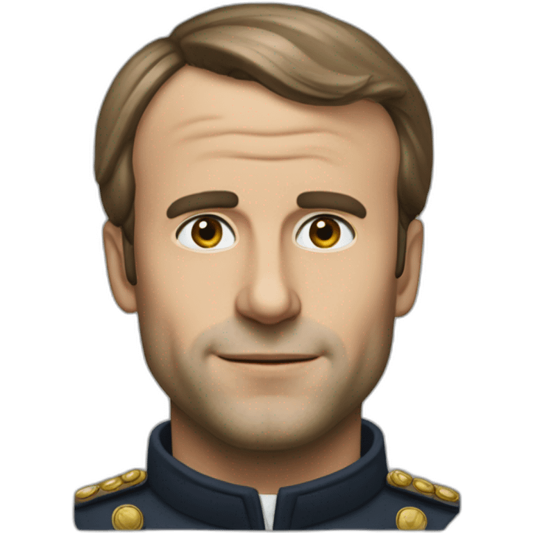 Macron qui dit Léo emoji