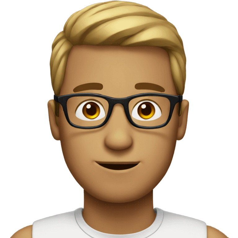 Guy with glasses  emoji