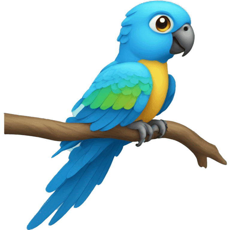 Small Blue parrot  emoji