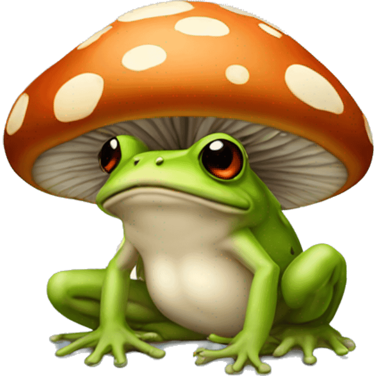 Mushroom frog emoji