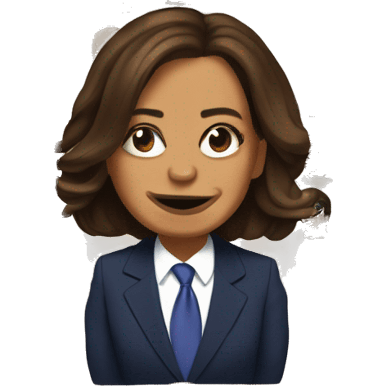 Kamala Harris beating Donald Trump emoji