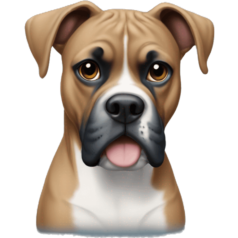 Blue Boxer Pitt Mix  emoji