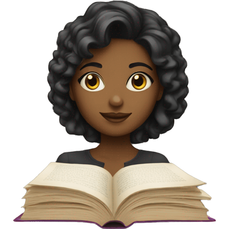 Beauty girl who read Books  emoji