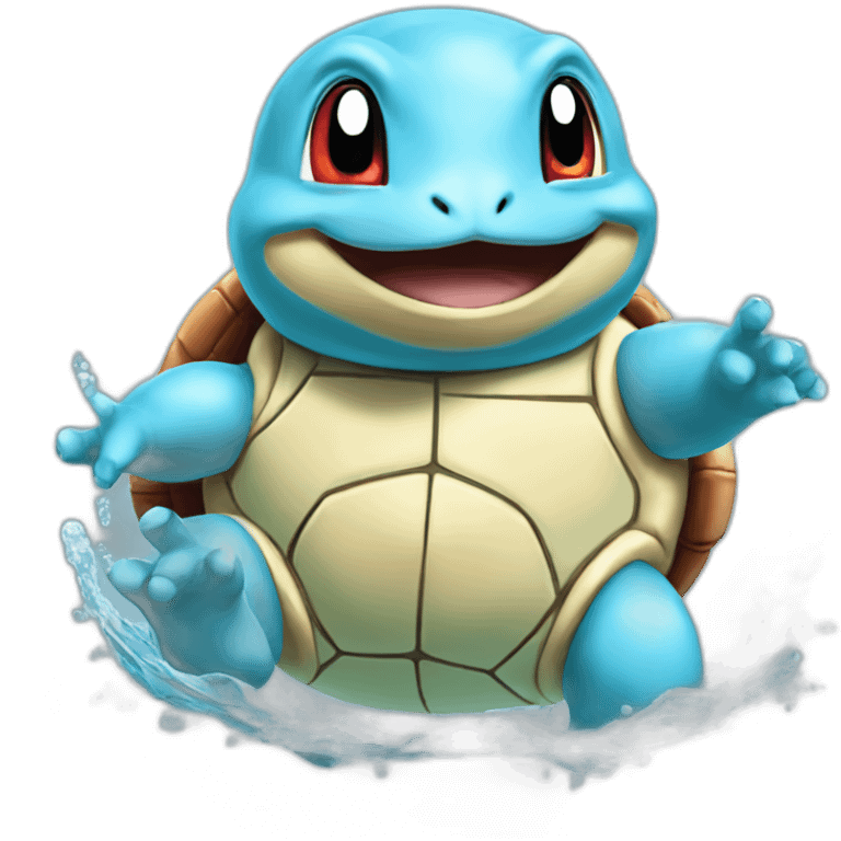 Squirtle-water emoji