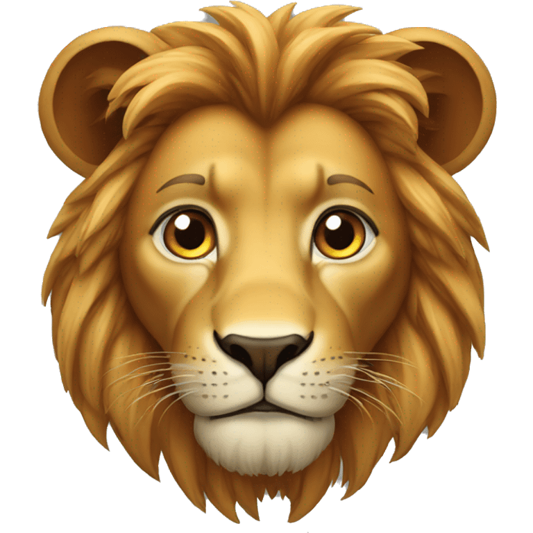 Lion yeux rouge emoji