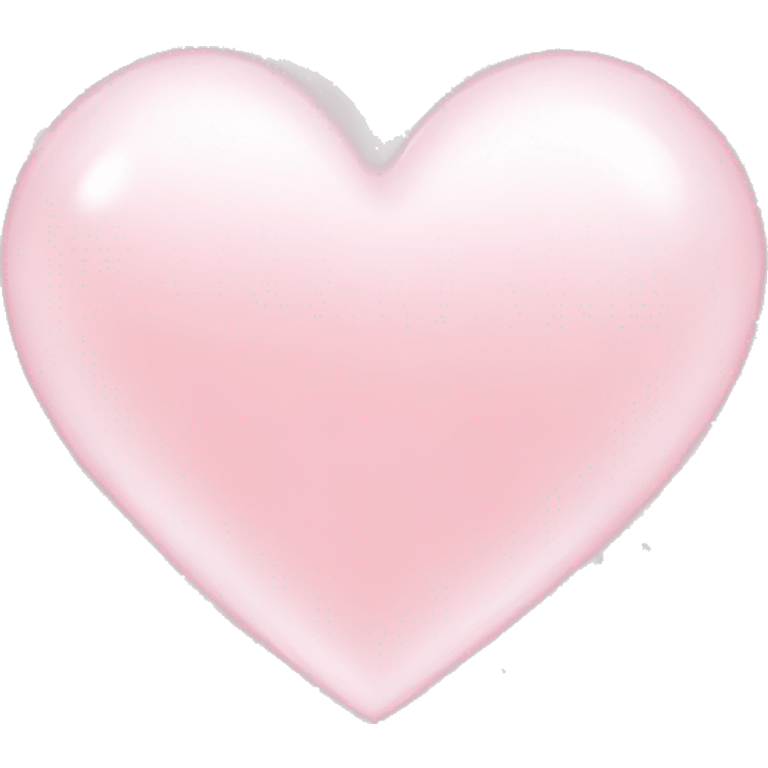 light pink heart with big white sparkles emoji