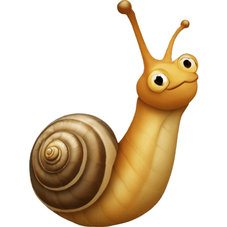 a snail dancing emoji