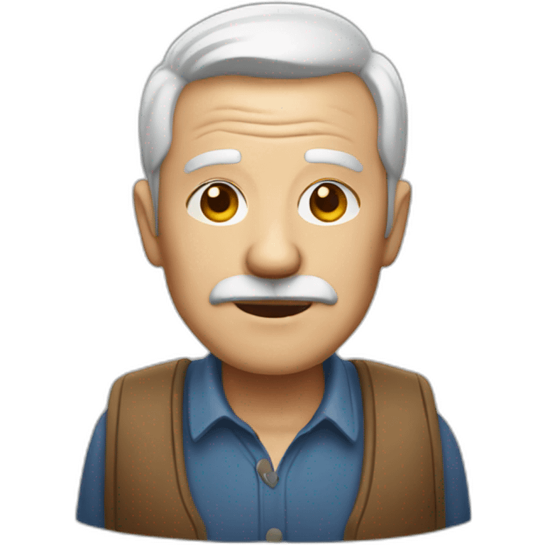 working Old man midshot emoji