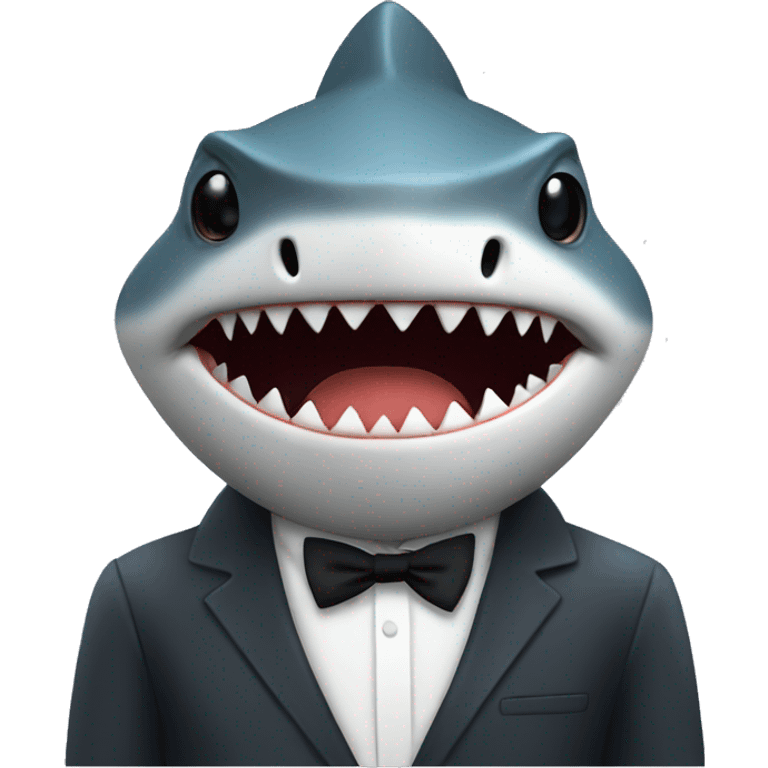 shark smokes cigarette emoji