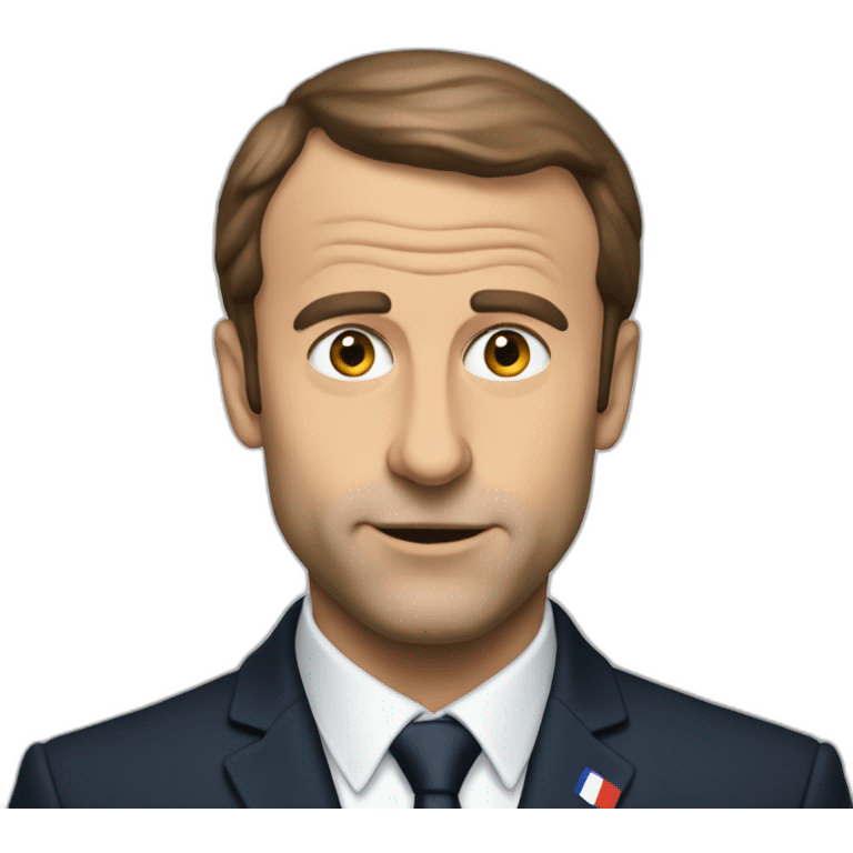 Macron fait caca emoji