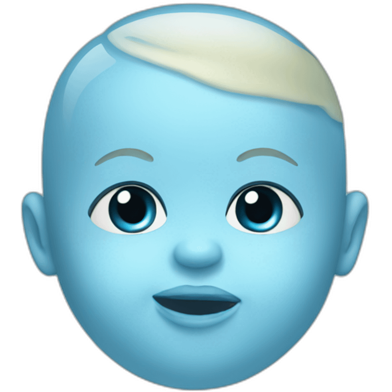 baby blue dummy emoji