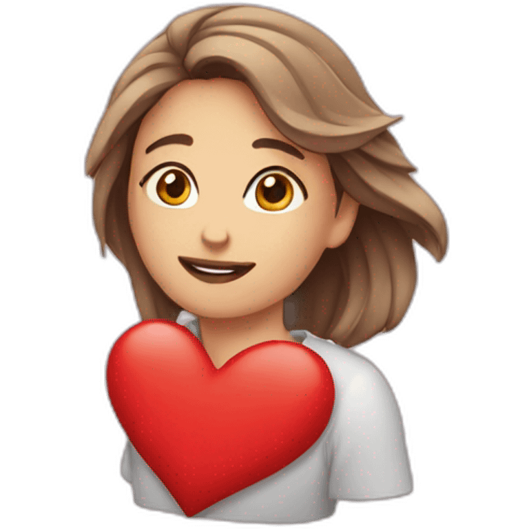 Love avec cœur emoji