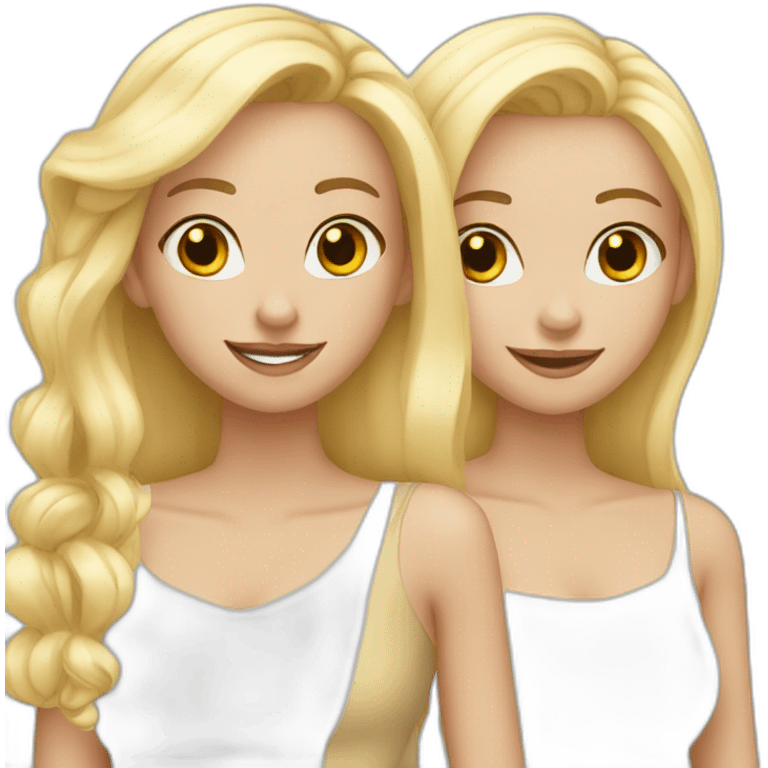 three-blonde-girls-best-friends emoji