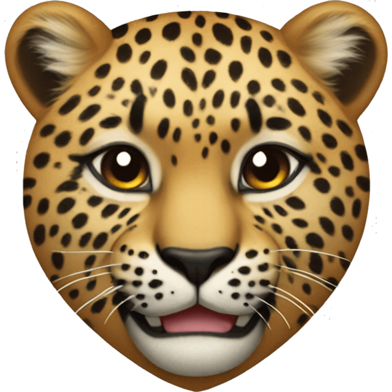 Corazón con leopardo  emoji