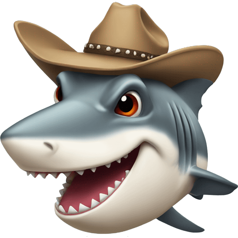 Cowboy bull shark  emoji