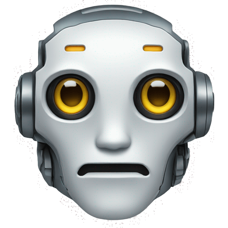 robot face emoji