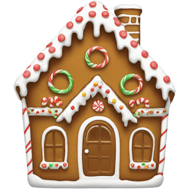 Gingerbread house emoji