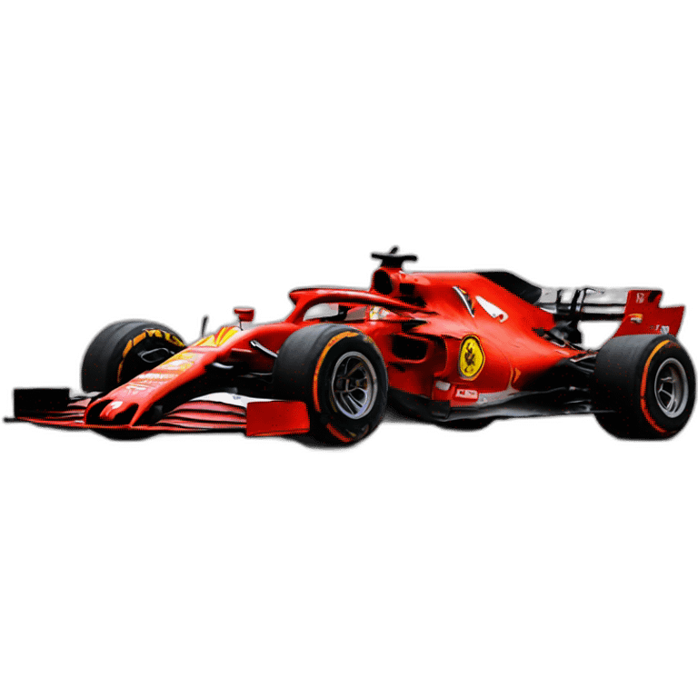 Charles Leclerc with red of Ferrari emoji