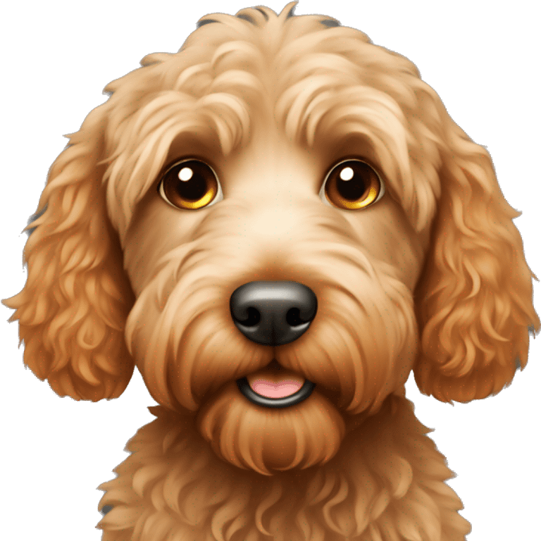 labradoodle with red hair girl emoji