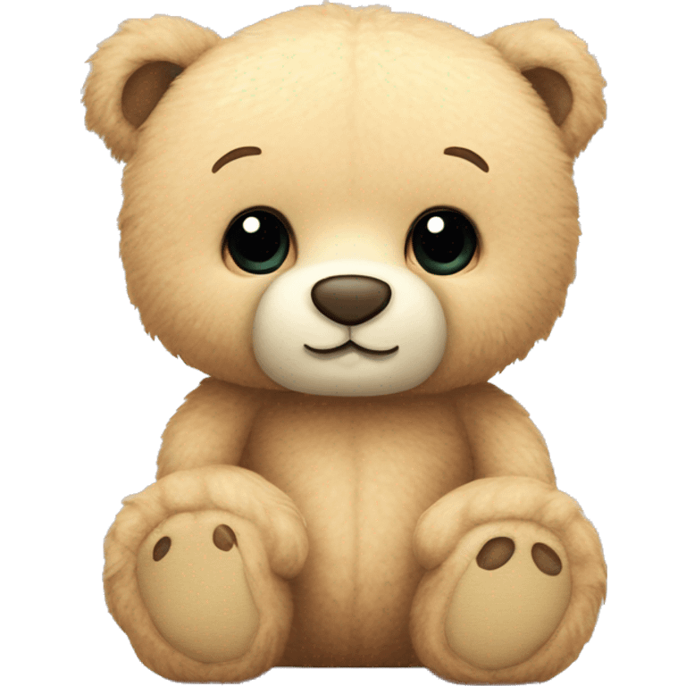 jellycat style bear sit emoji