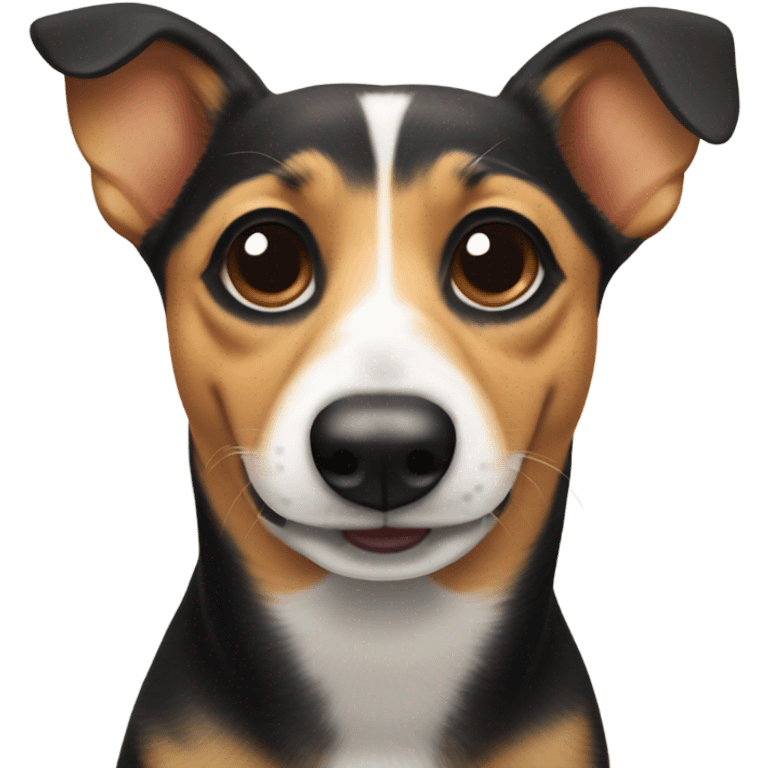 Dachshund corgi mix dog with black whiskers emoji