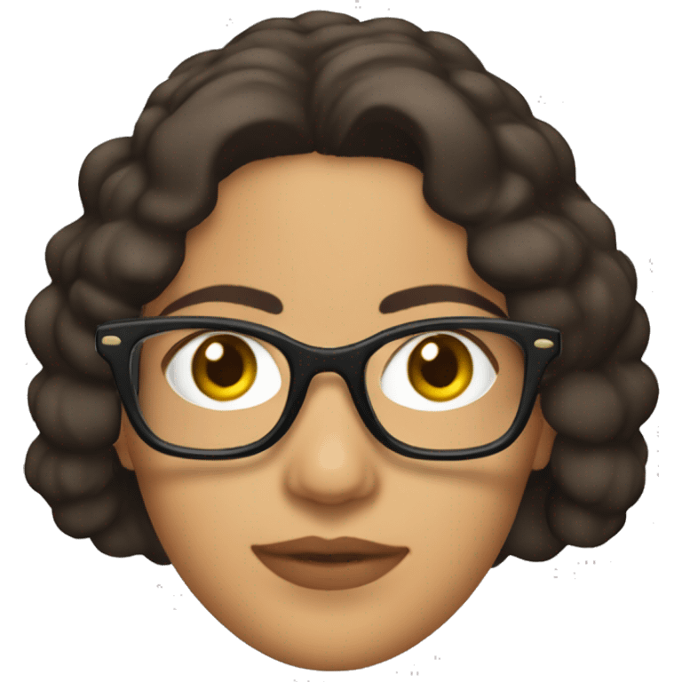 Camila Méndez with subglasses emoji