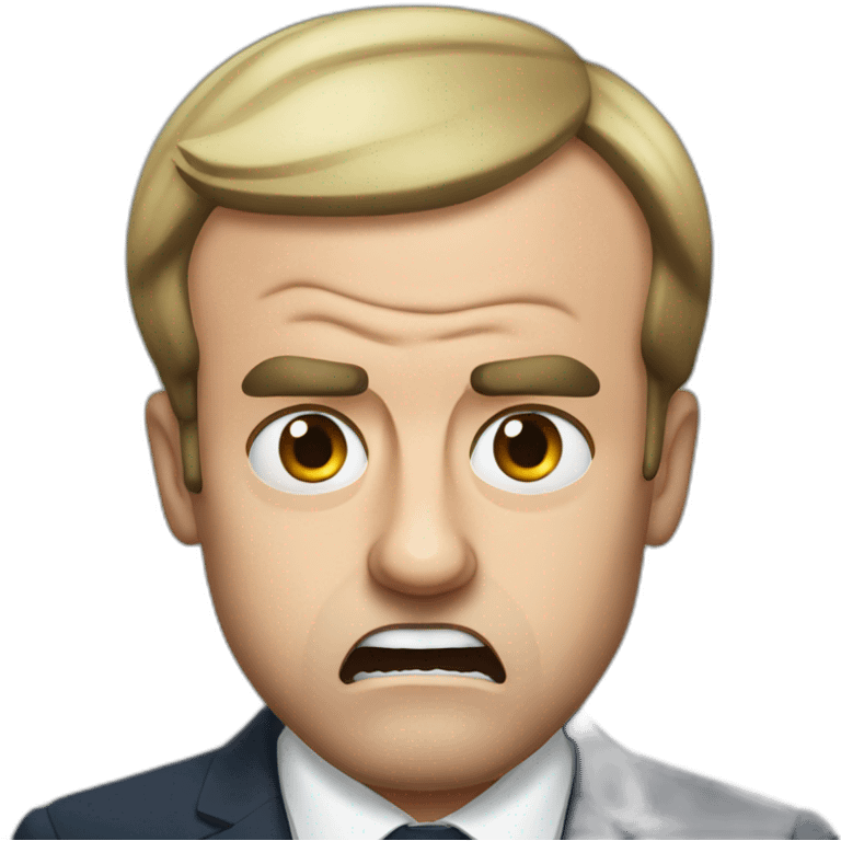 emmanuel macron angry emoji