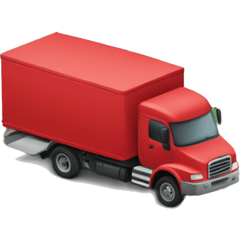 deivery truck in red emoji