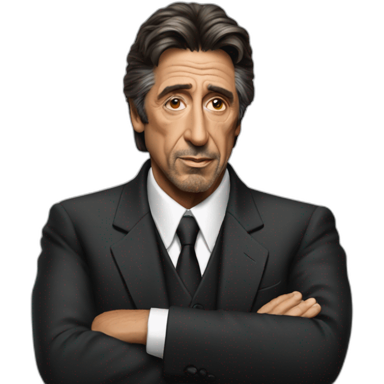 al pacino wearing suit emoji