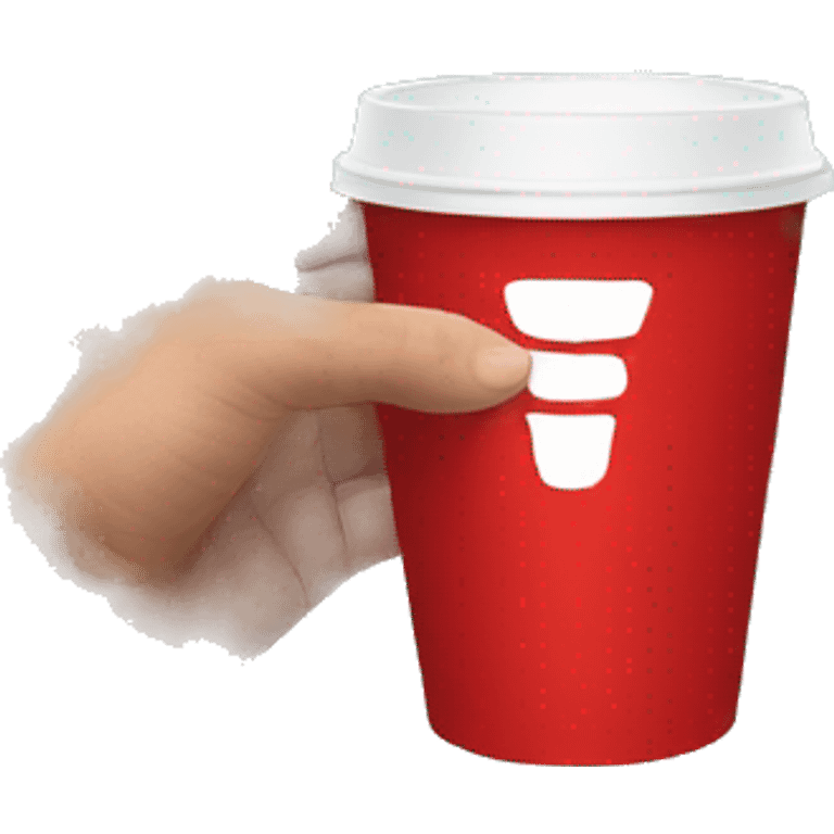 red cup in hand emoji